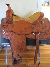 Western Saddle - designed by Dale Chavez - 16 inch - slightly used