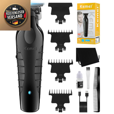 KEMEI 2299 Barttrimmer Zero Gap T-Klinge 3 Führungskämme