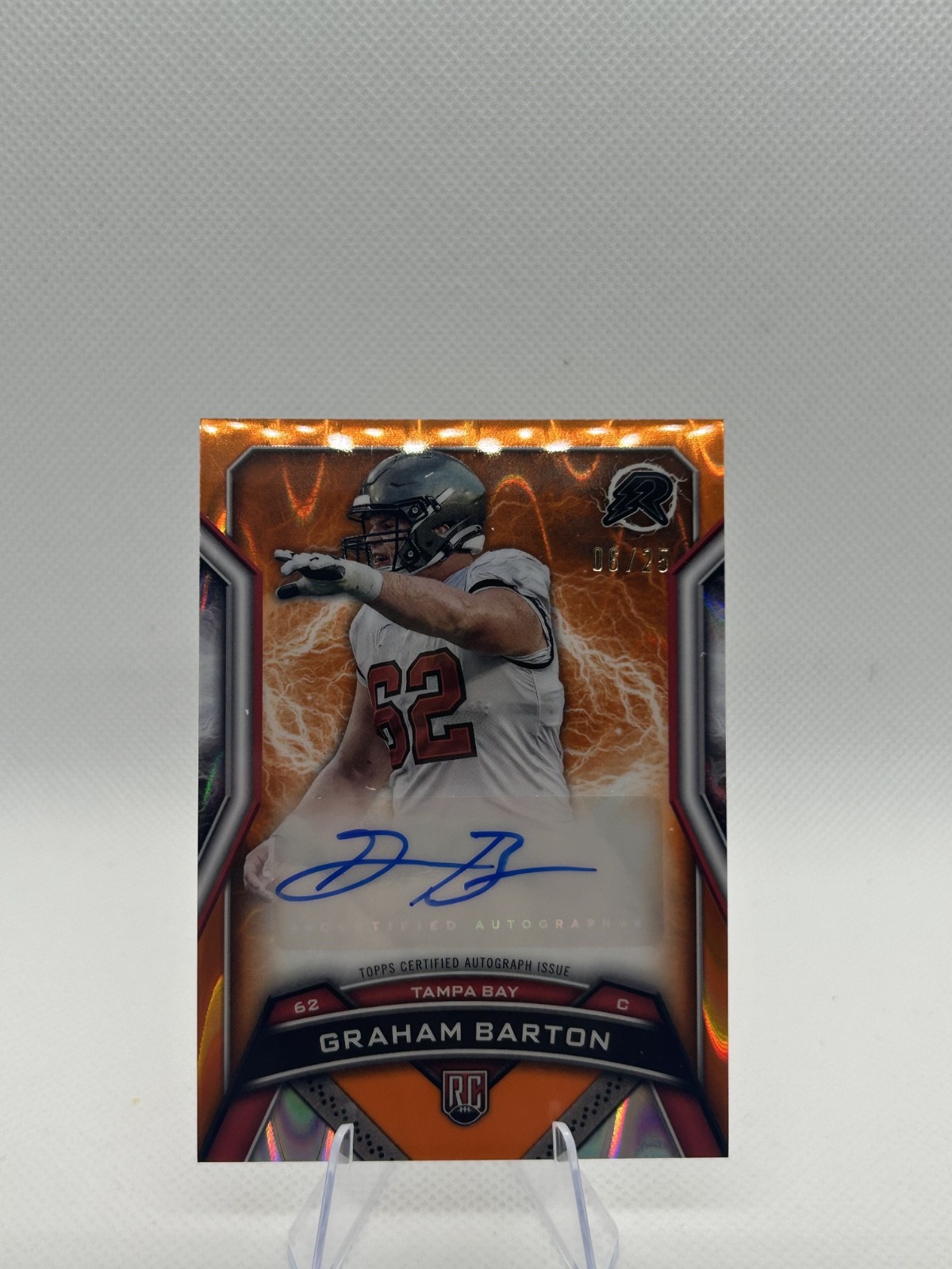 Graham Barton Topps Resurgence Resurgence Rookie Signatures #RRSGB Orange Power Surge