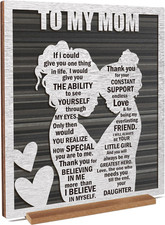 Sentimental Mom Gifts for Mother s Day from Daughter- Rustic Mom and Daughter Hu