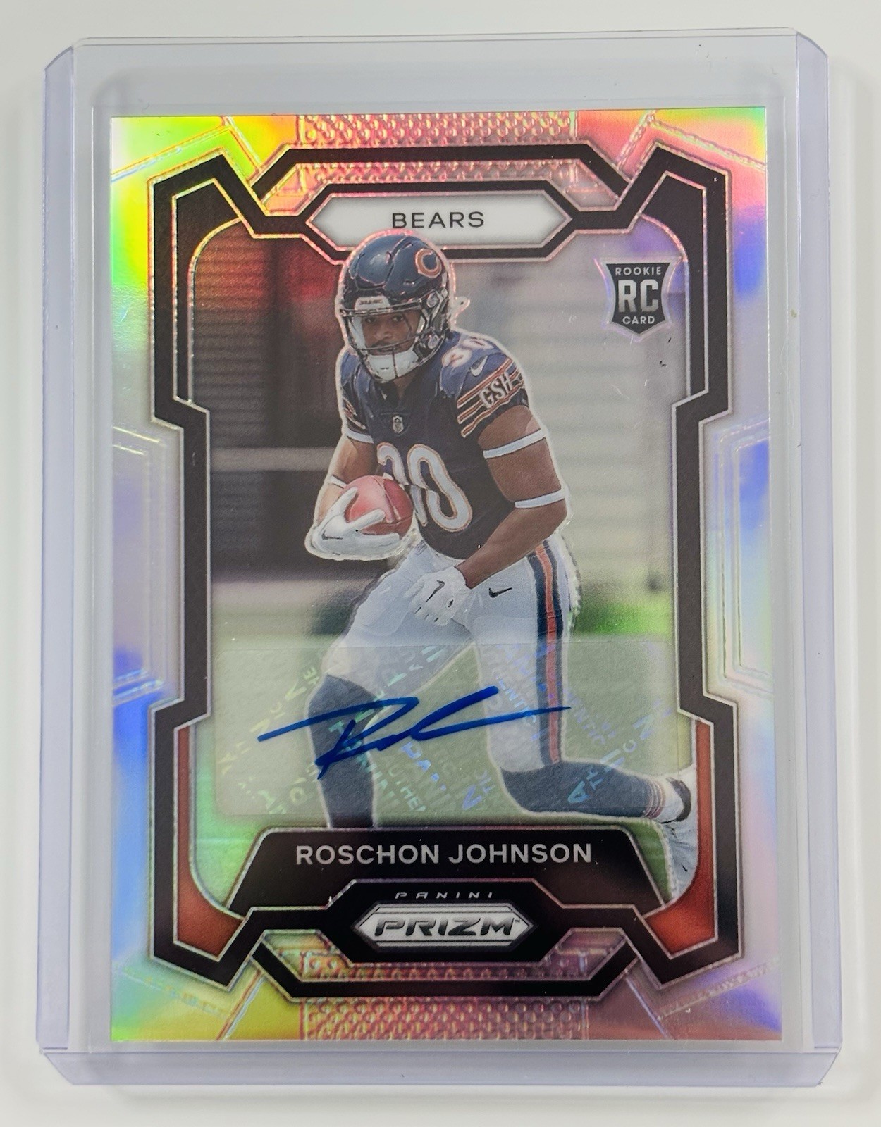 2023 Panini Prizm - Rookies Roschon Johnson #314 Silver Prizm Autographs (AU,RC)