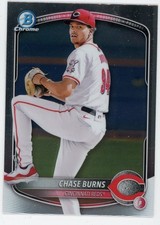 2025 Bowman Chrome Prospects Rookie Chase Burns #122 Reds