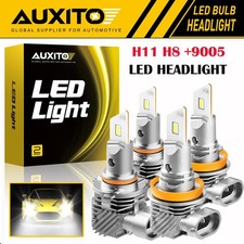 AUXITO Combo 9005 H11 H8 LED Headlight Kit Bu...
