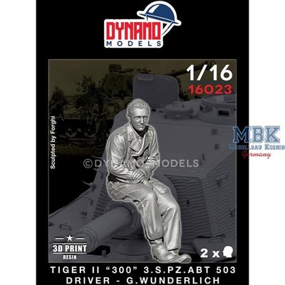 Dynamo Models DYM16023 Tiger II  300  s.Pz.Abt 503 Driver - G.Wunderlich