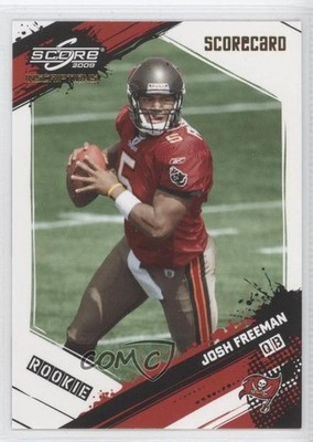 2009 Score Inscriptions Rookie Scorecard 8/50 Josh Freeman #358 Rookie RC 0b0