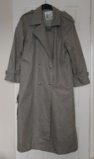 London Fog Vintage Trench Coat Long Women's UK12 Regular (US 8reg) Light Grey