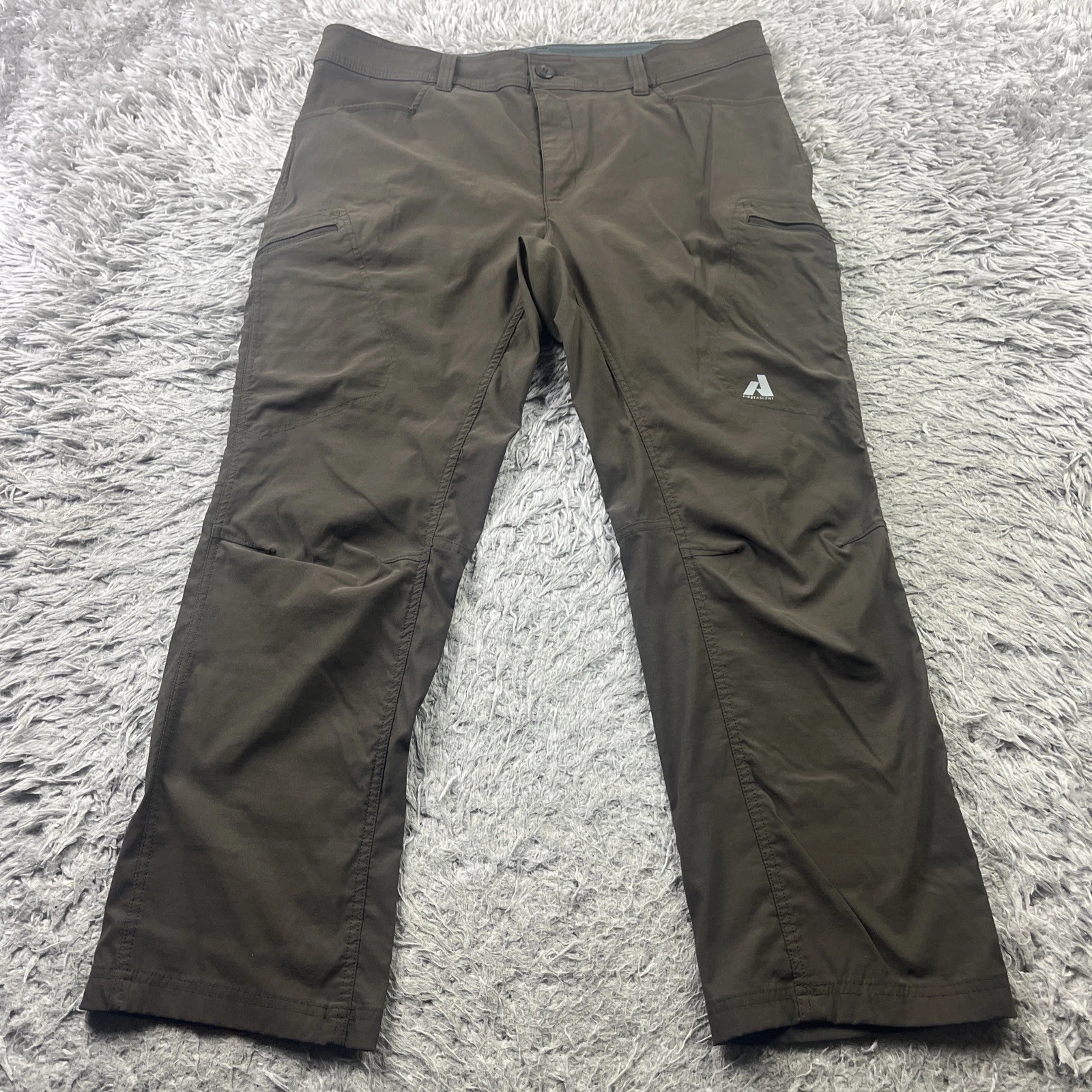 Eddie Bauer First Ascent Guide Pro Hiking Pants Mens 40x30 Brown