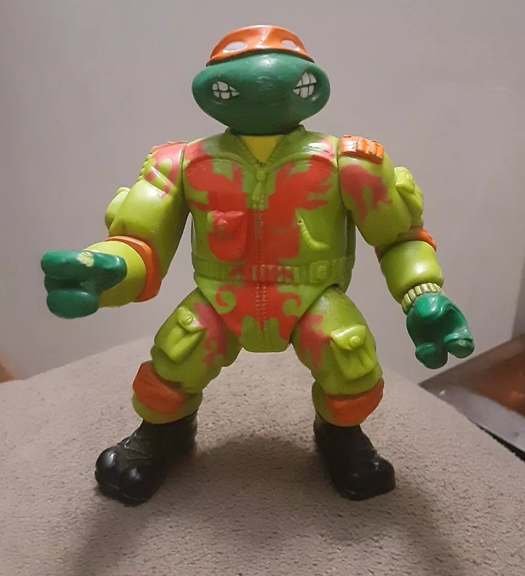 Tmnt Road Racing Mike Bodacious Bikers Michaelangelo Ninja Turtle