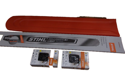 Stihl 28'' Light Bar & 2 33RS Chain 3/8'' .050'' 91DL OEM 3003-000-2238 GL-SN1G2