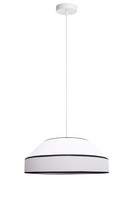 Pendelleuchte Esszimmer Weiß Baumwolle Blendarm Ø45 Cm E27 HäNgelampe Rund