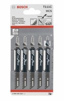Bosch StichsäGeblatt Basic For Wood T 111 C 5Er Pack Set Holz 2608630033