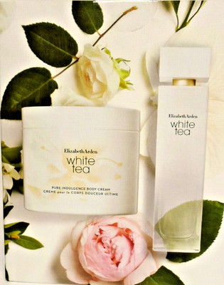 Elizabeth Arden White Tea Set Eau de Toilette Spray 100ml & Body Cream 400ml New
