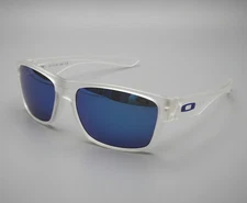 Oakley Style TWO FACE Like White - Blue  POLARIZED Sunglasses
