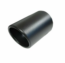 Auspuffblende Endrohr 100mm schwarz Blende Auspuff Anschluss 70-90mm abgeschrägt