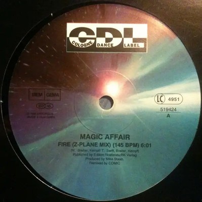 Magic Affair Fire Vinyl Single 12inch CDL