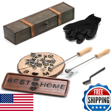 Aimoado 1 Inch 26 Pcs Letter Branding Iron For Wood Branding Letters For Hats