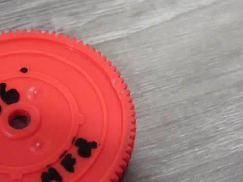 Vintage Losi XXXT MF Matt Francis Motor Plate, Motor Guard, Spur Gear (Red) - Picture 20 of 21