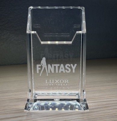 Luxor Las Vegas  Fantasy  Show Acrylic Desk Pen Caddy Hotel Souvenir MGM