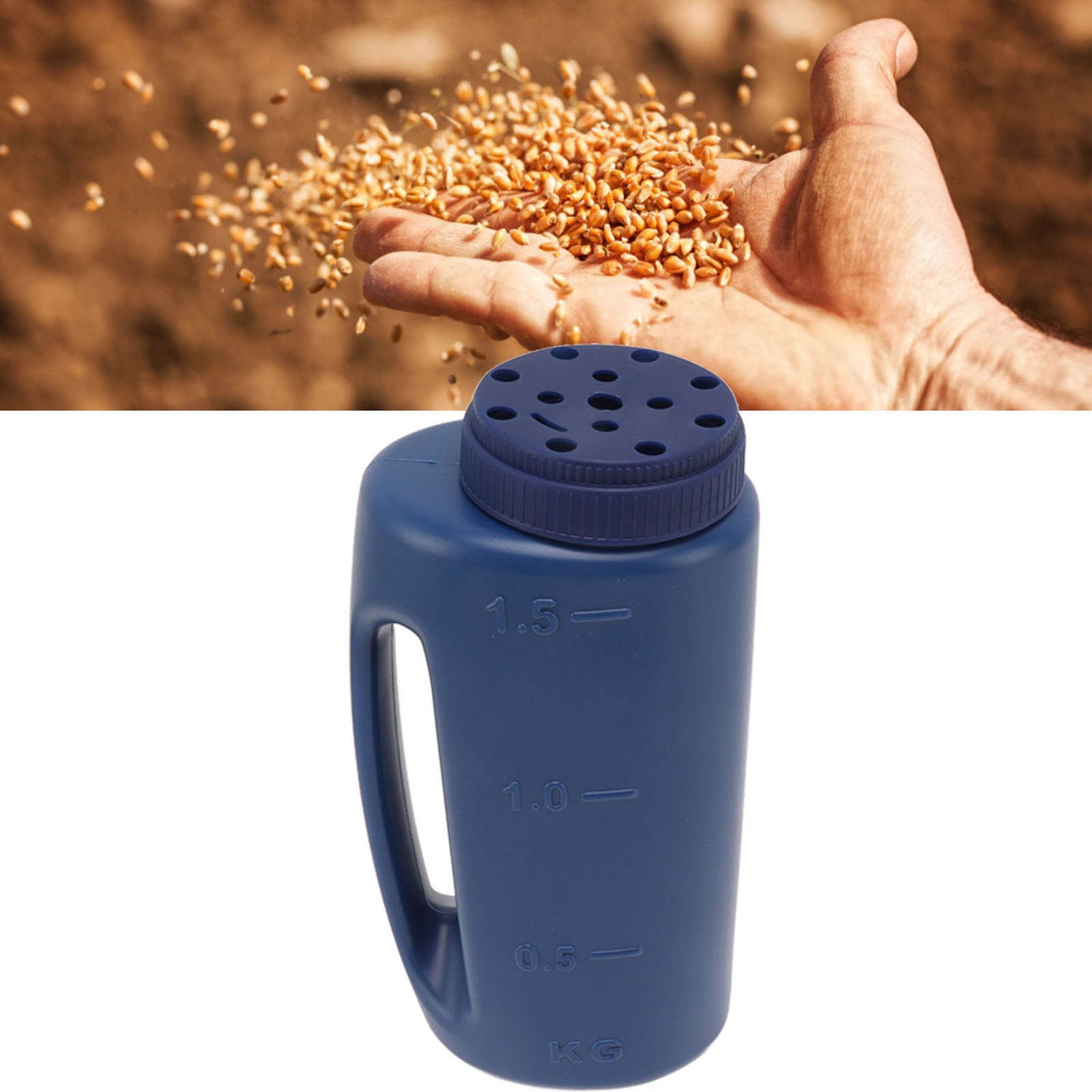 Handheld Fertilizer Spreader Hand Held Grass Spreader Crop Spreading Salt