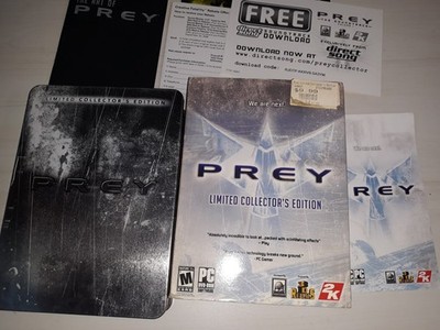 Prey: Limited Collector's Edition (PC, 2006) - Complete Set - Steel Book CIB
