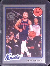 2025-26 Topps #80BK-95 Jalen Brunson 1980-81 Topps Basketball