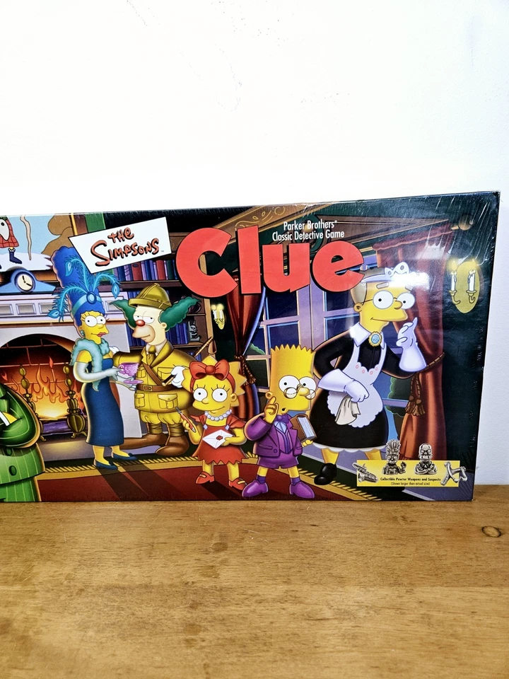 The Simpsons Clue Board Game 2000 First Edition New Sealed with Corner Wear - Image 3 of 4