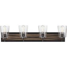 Progress Lighting P300232 Bronze Briarwood 4-Light 35"W Bathroom Vanity Light