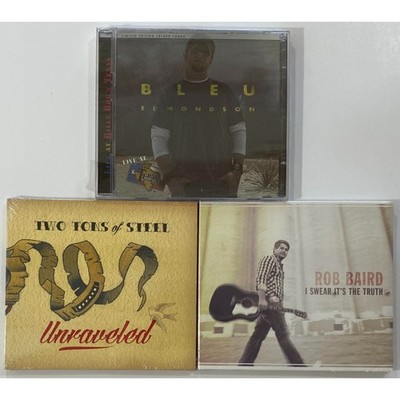 3 Country Rock CDs Bleu Edmondson / Two Tons of Steel / Rob Baird - BRAND NEW