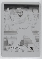 2018 Panini Donruss Retro 1984 Printing Plate Black 1/1 Marcell Ozuna #246 1u6