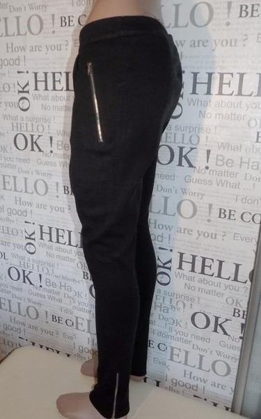Women Rinascimento Trousers Black Viscose 40 / L #NS6D