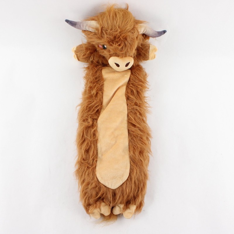 Microwavable Weighted Brown Highland Cow Plush - 1.75 Pounds
