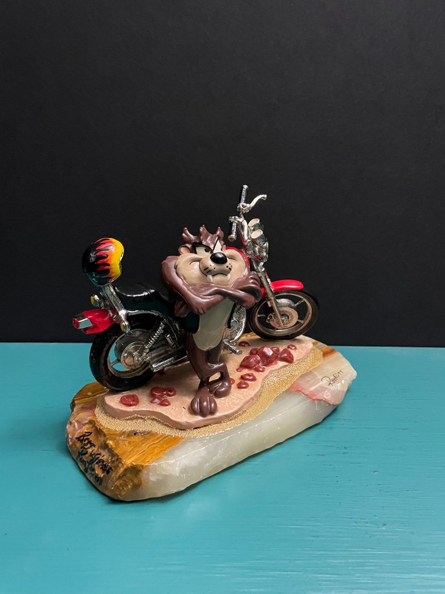 ルーニーテューンズ Ron Lee タズマニアンデビル バイク フィギュア Ron Lee Warner Bros Looney Tunes Tasmanian Taz Devil Motorcyle