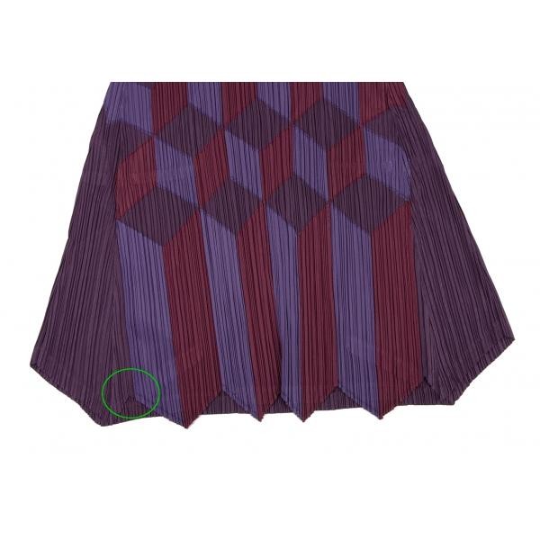 PLEATS PLEASE Women's Patchwork High Neck Dress, … - image 8