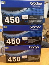 Brother TN450 High Yield Black Toner Cartridge lot of 3 