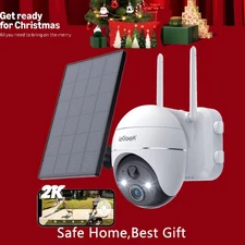 ieGeek Outdoor 360° PTZ Wireless Security Camera 2K WiFi Home CCTV System Alexa
