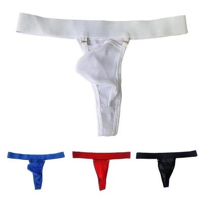 Men's Mesh Underwear Soft Pouch Thongs G String in Multiple Solid Colors