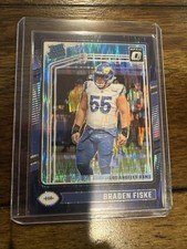 2024 Panini Donruss Optic Rated Rookie Braden Fiske #210 Purple Shock Prizm (RC)