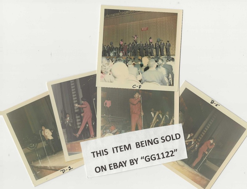 JAMES BROWN - Set of  5 color ORIG. Glossy  3,5" x 3.5"  (Not scans or copies)