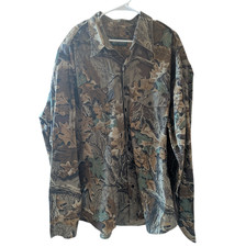Vintage Gander Mountain Shirt Jacket Mens XL Camo Advantage Hunting Made IN USA