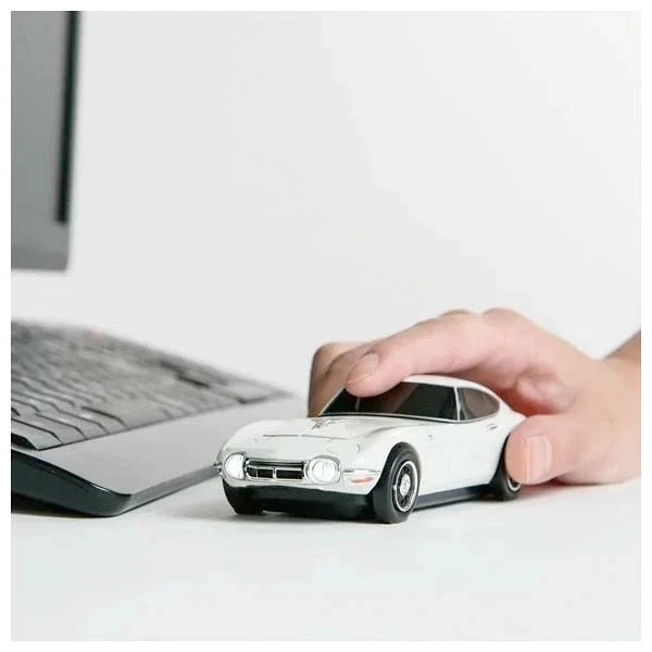 TOYOTA 2000GT Bluetooth Wireless Mouse (Ivory) Toyota CLICK CAR MOUSE - Image 3 of 4
