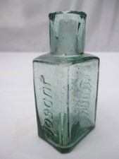 LOVELY AQUA JUDSON LONDON BURST TOP INK BOTTLE INKWELL c1900