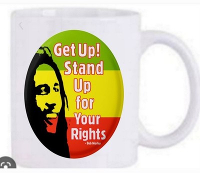 Bob Marley Get Up Stand Up Kaffeebecher Neu Und Spülmaschinenfest 