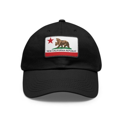 California Republic Dad Hat with Leather Patch - Fallout Game Inspired Cap
