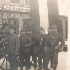 RPPC WWI German Soldiers Iron Cross 2nd Class Picklehaube Real Photo Postcard