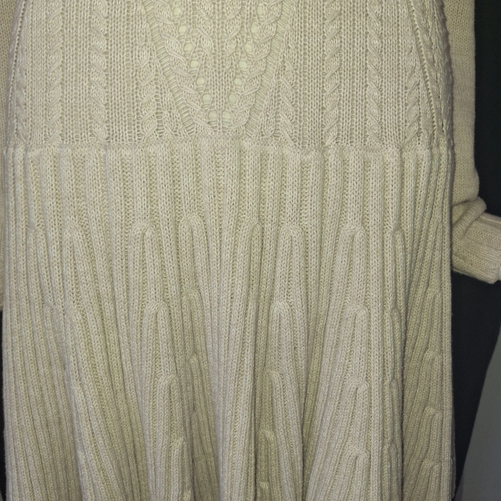 UNDERCOVER Abito Victorias Secret Pointelle in maglia color crema taglia M Medium