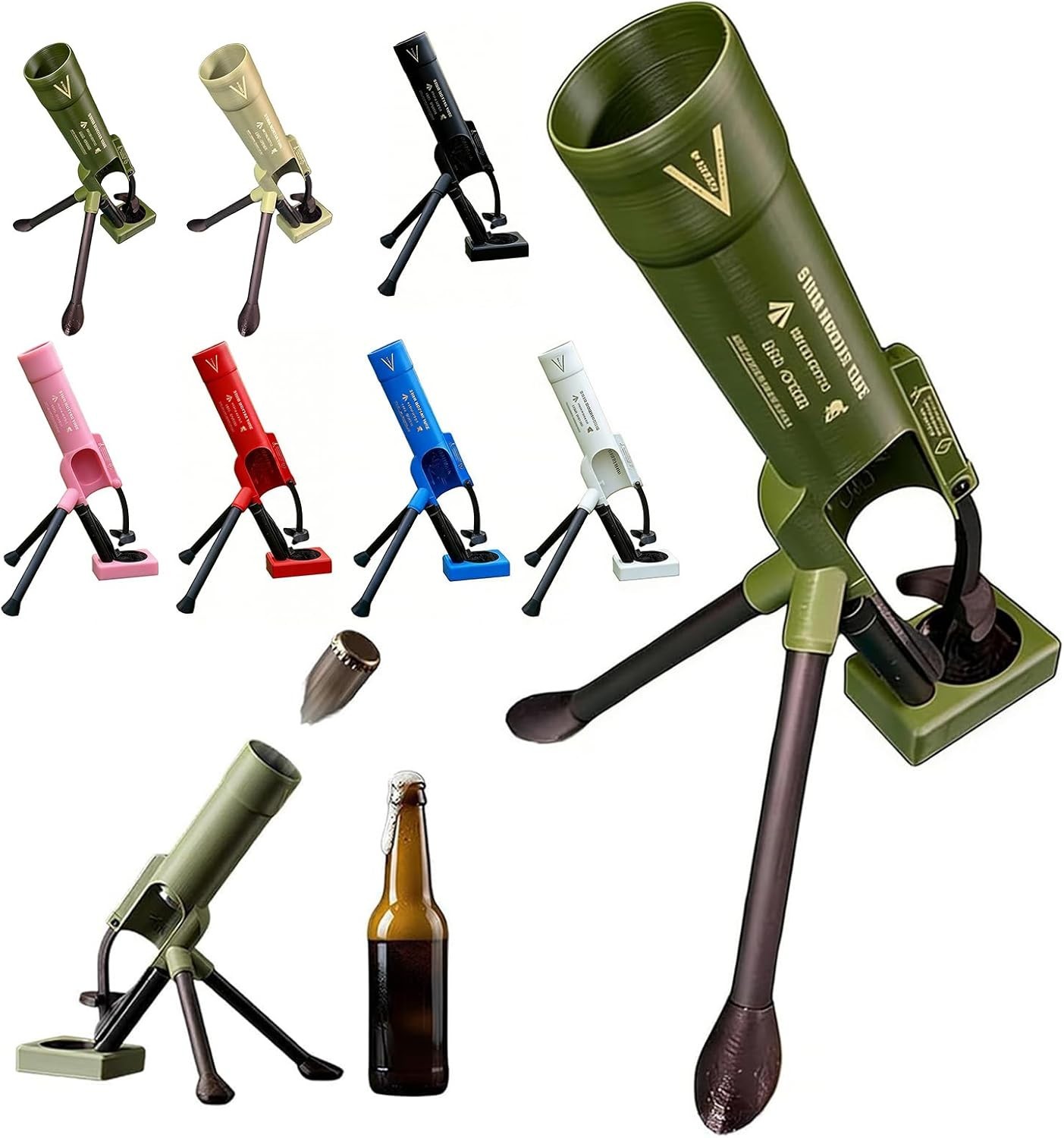 Beer Bottle Mortar Opener Tube, 51mm Heavy Duty Tactical Cap Desks Shelves New