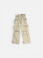 Light Grey Women s Baggy Y2K Style Skater Cargo Pants Size 30