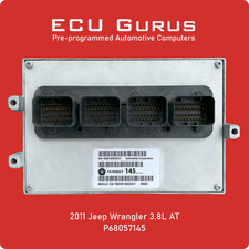 2011 Jeep Wrangler 3.8l At Engine Computer P68057145 Vin Programmed Ecm Pcm