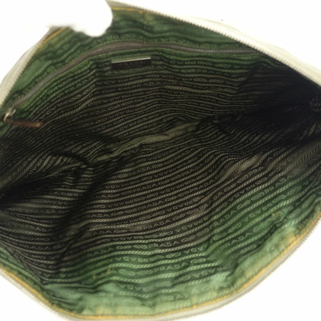 PRADA PRADA handbag one shoulder canvas moss green black Bag Back BAG Bag brand thumbnail 4