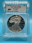 1996-P American Silver Eagle Proof – ICG PR70 DCAM – Hutto Black Label 1 Of 249